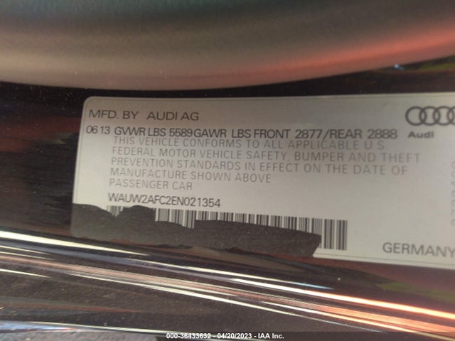WAUW2AFC2EN021354 Audi S7 Prestige