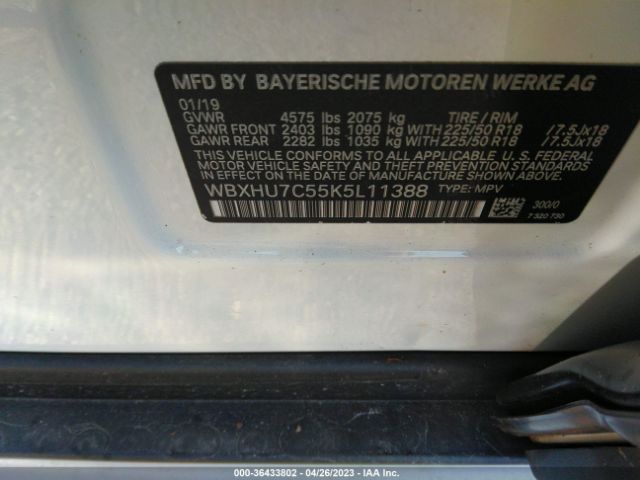 WBXHU7C55K5L11388 BMW X1 Sdrive28i