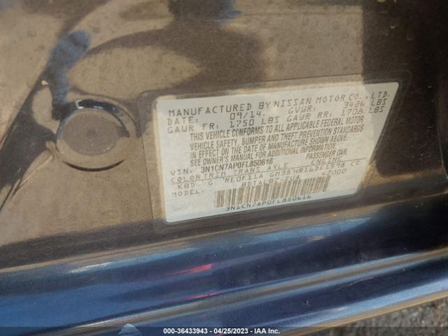 3N1CN7AP0FL850616 Nissan VERSA SV