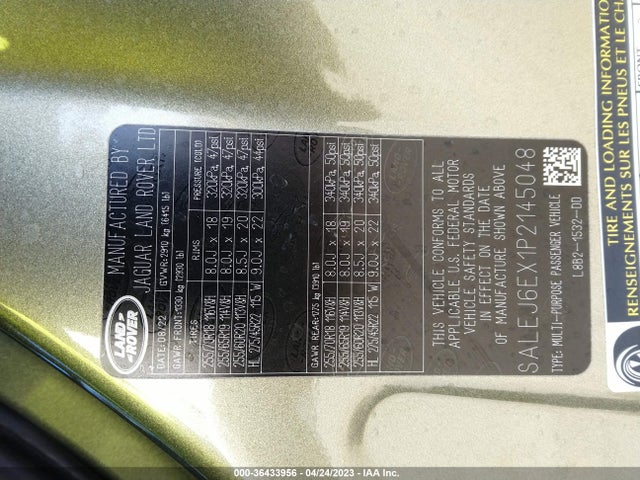 2023 Land Rover Defender, VIN: SALEJ6EX1P2145048