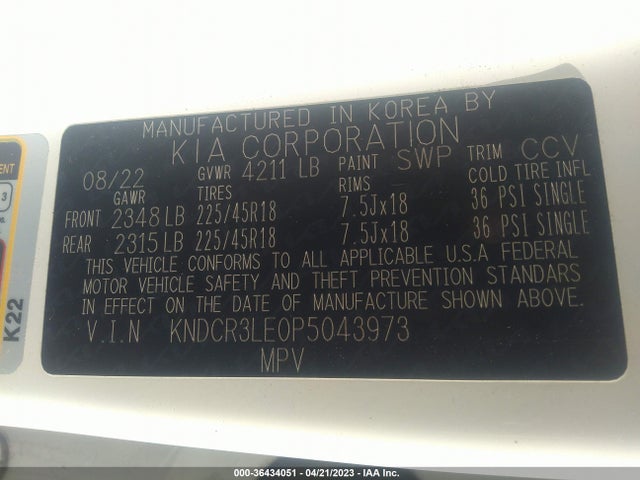 KIA Niro Ex Touring 2023 KNDCR3LE0P5043973 Image 11
