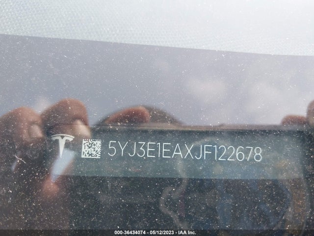 5YJ3E1EAXJF122678 Tesla Model 3 Range Battery