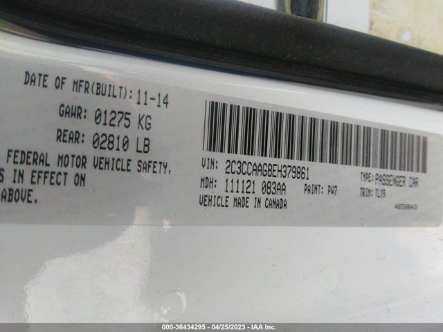 2C3CCAAG8EH379861 Chrysler 300