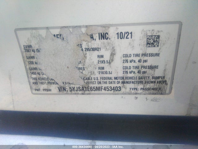 Tesla Model S Plaid 2021 5YJSA1E65MF453403 Image 9