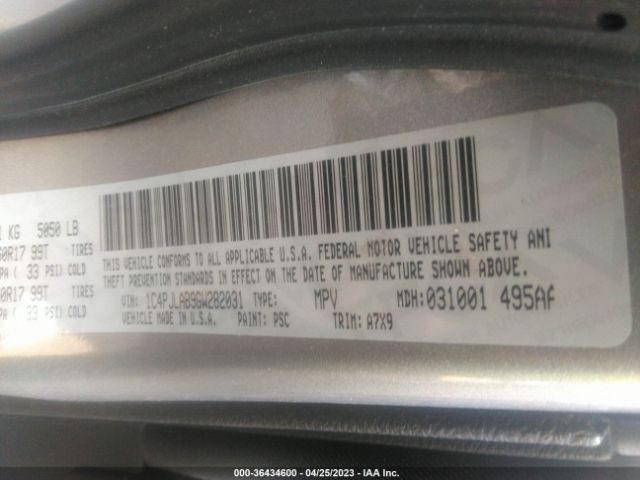 1C4PJLAB9GW282031 Jeep Cherokee Sport
