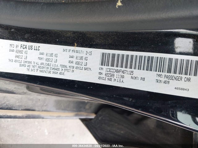 Chrysler 200 Limited 2015 1C3CCCAB0FN671125 Image 9