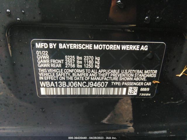 WBA13BJ06NCJ94607 BMW 5 Series 530i Xdrive
