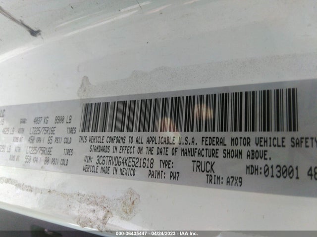 RAM Promaster Cargo Van 2019 3C6TRVDG4KE521618 Image 10