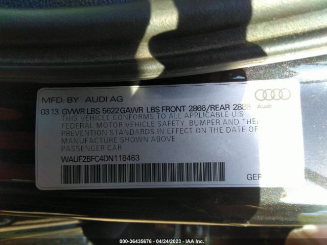 2013 AUDI S6 WAUF2BFC4DN118463 Photo 8