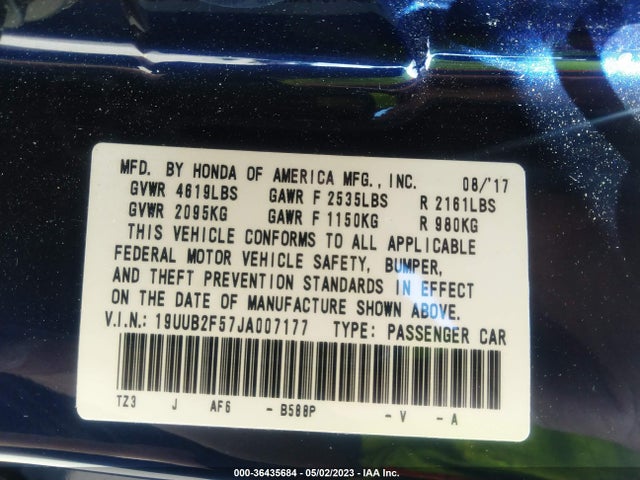 Acura Tlx W/technology Pkg 2018 19UUB2F57JA007177 Image 9