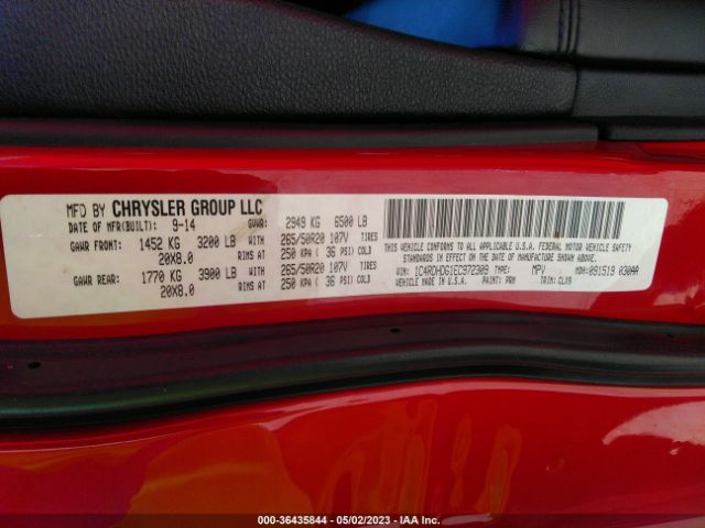 1C4RDHDG1EC972309 Dodge DURANGO LIMITED