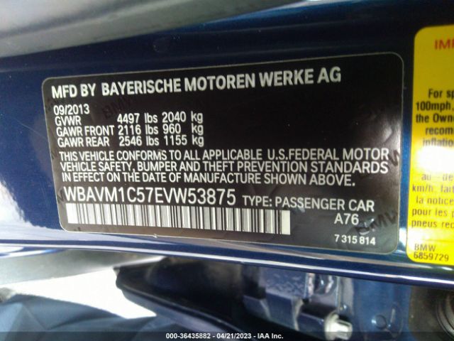WBAVM1C57EVW53875 BMW X1 Sdrive28i