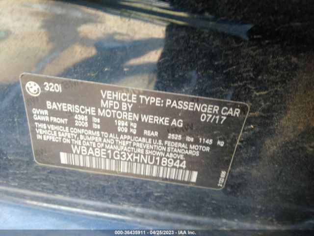 WBA8E1G3XHNU18944 BMW 3 Series 320i
