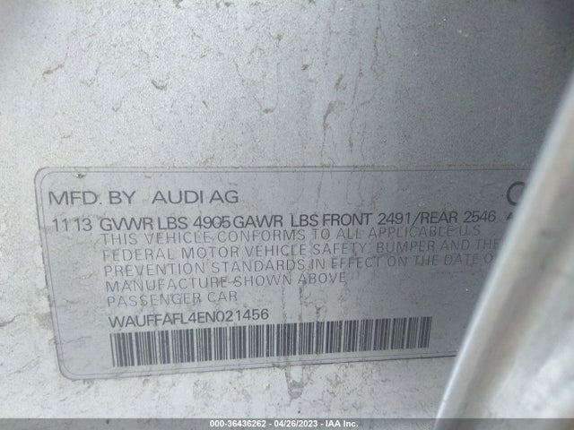 WAUFFAFL4EN021456 Audi A4 Premium Plus