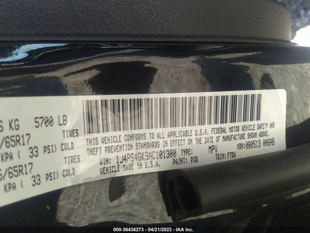 2010 JEEP GRAND CHEROKEE LAREDO VIN: 1J4PS4GK9AC101300