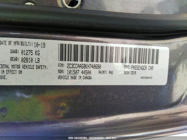2C3CCAAG8KH740680 Chrysler 300 Touring