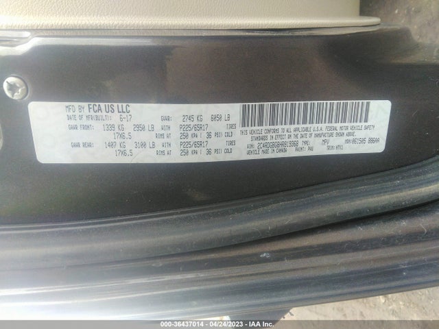 Dodge Grand Caravan Se 2017 2C4RDGBG8HR819368 Image 10