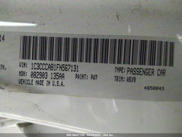1C3CCCAB1FN567131 Chrysler 200 Limited