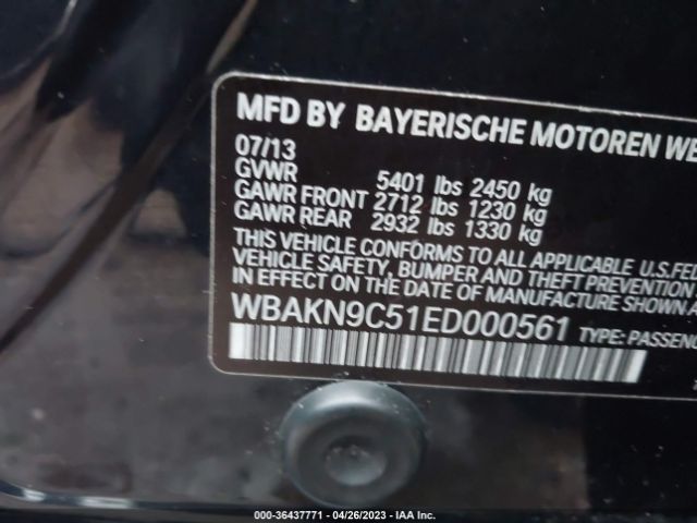 WBAKN9C51ED000561 BMW 5 Series 550i