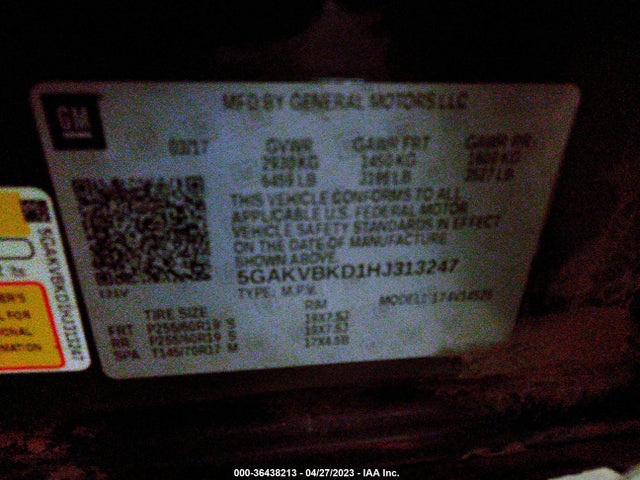 Buick Enclave Leather 2017 5GAKVBKD1HJ313247 Image 9