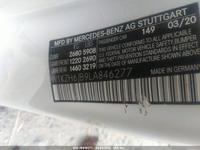 2020 Mercedes-Benz E-Class Wagon, VIN: W1KZH6JB9LA846277