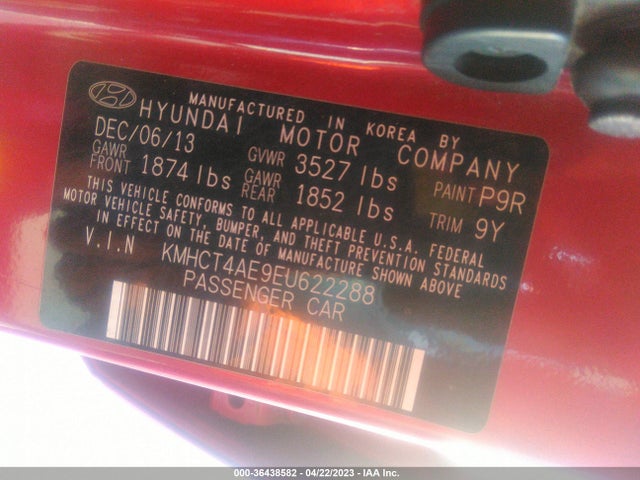 Hyundai ACCENT GLS 2014 KMHCT4AE9EU622288 Image 10