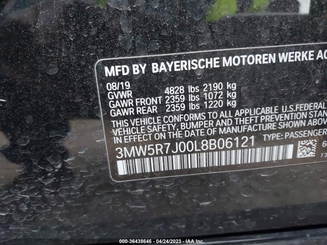 3MW5R7J00L8B06121 BMW 3 Series 330i Xdrive