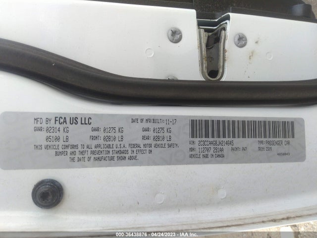 2C3CCAAG8JH214645 Chrysler 300 Touring
