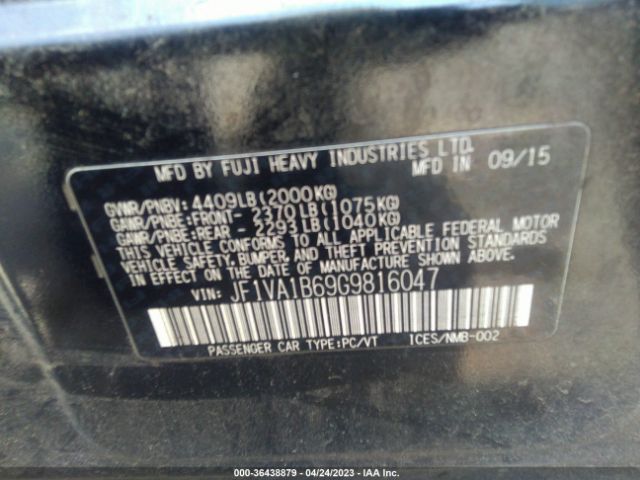 JF1VA1B69G9816047 Subaru WRX