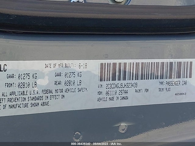 Dodge Charger Daytona 392 2018 2C3CDXGJ9JH323439 Image 11