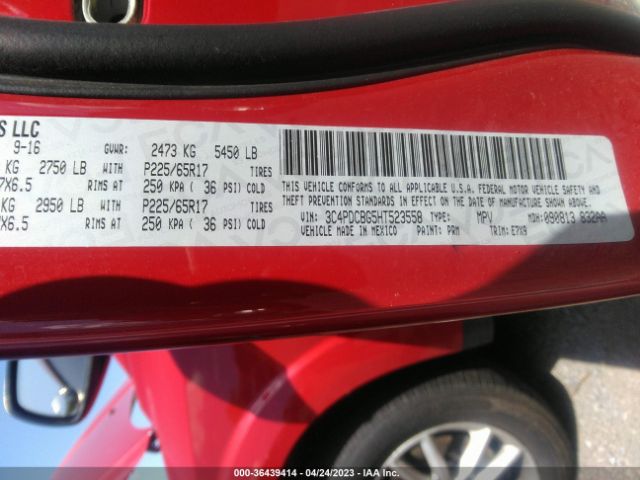 3C4PDCBG5HT523558 Dodge Journey Sxt