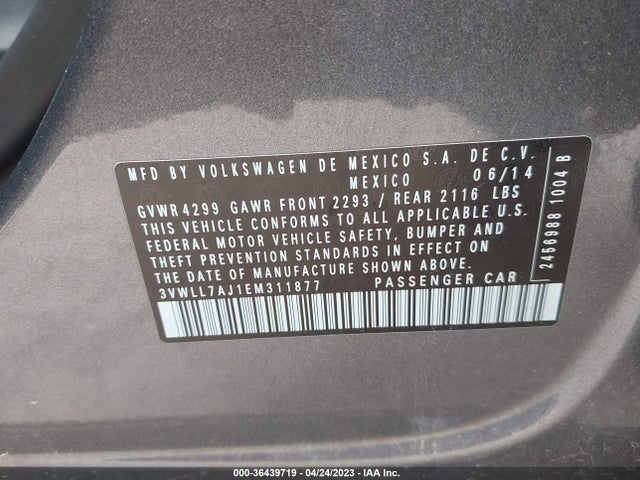 3VWLL7AJ1EM311877 Volkswagen Jetta Sedan Tdi W/premium/nav