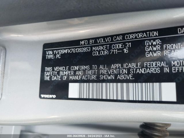 YV126MFK7G1392853 Volvo S60 T5 Drive-e Premier