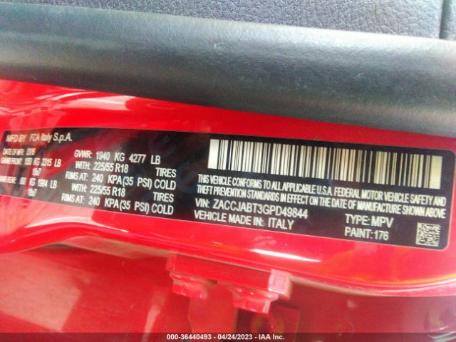 Jeep Renegade Latitude 2016 ZACCJABT3GPD49844 Image 10