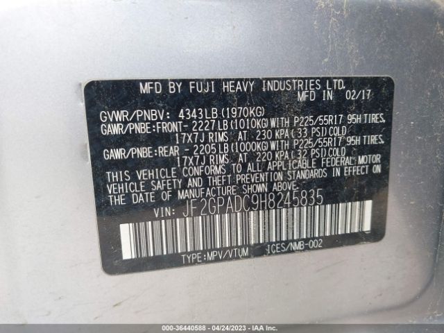 JF2GPADC9H8245835 Subaru Crosstrek Premium