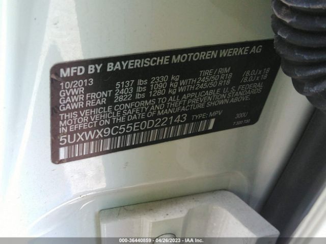 5UXWX9C55E0D22143 BMW X3 Xdrive28i