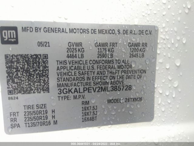 3GKALPEV2ML385728 GMC Terrain Slt
