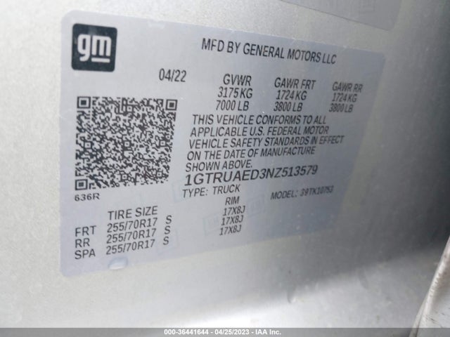 GMC Sierra 1500 Pro 2022 1GTRUAED3NZ513579 Image 11