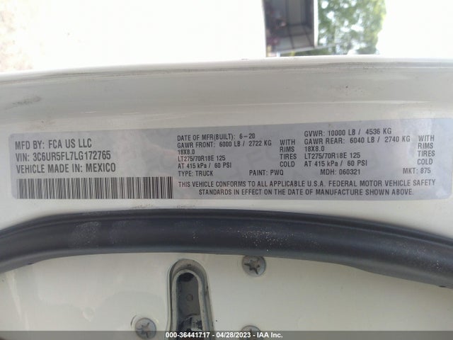 3C6UR5FL7LG172765 RAM 2500 Laramie