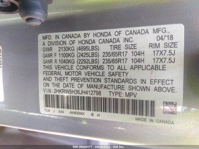 Honda CR-V LX 2018 2HKRW5H36JH412798 Image 9
