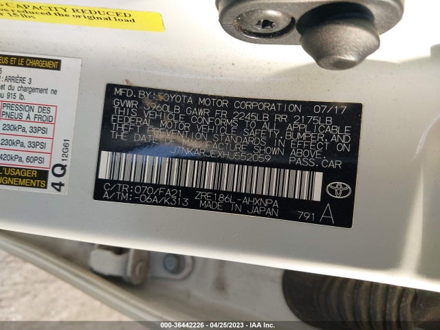 Toyota COROLLA IM 2017 JTNKARJEXHJ552059 Image 9
