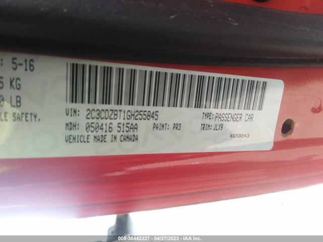 Dodge Challenger R/t Plus 2016 2C3CDZBT1GH255845 Image 9