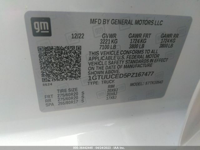 1GTUUCED5PZ167477 GMC Sierra 1500 Elevation