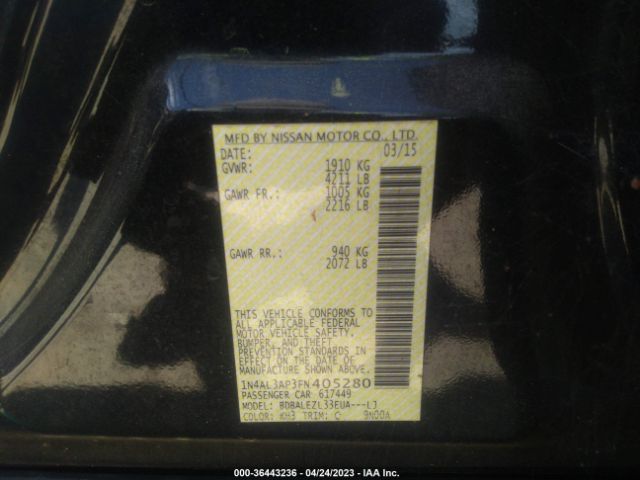 1N4AL3AP3FN405280 Nissan Altima 2.5 S