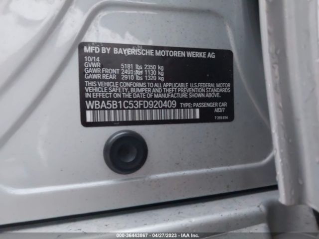 WBA5B1C53FD920409 BMW 5 Series 535i