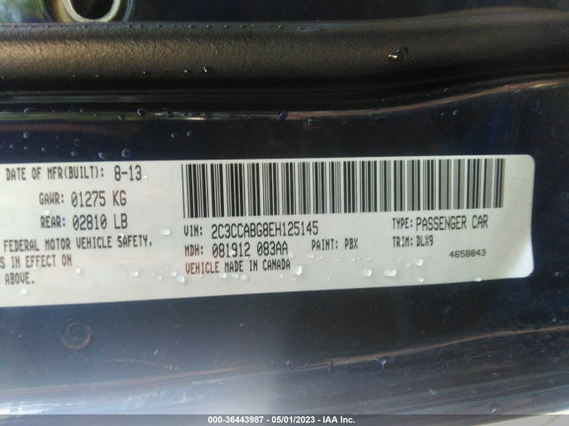 Продаж на аукціоні авто 2014 Chrysler 300 300s, vin: 2C3CCABG8EH125145, номер лоту: 36443987