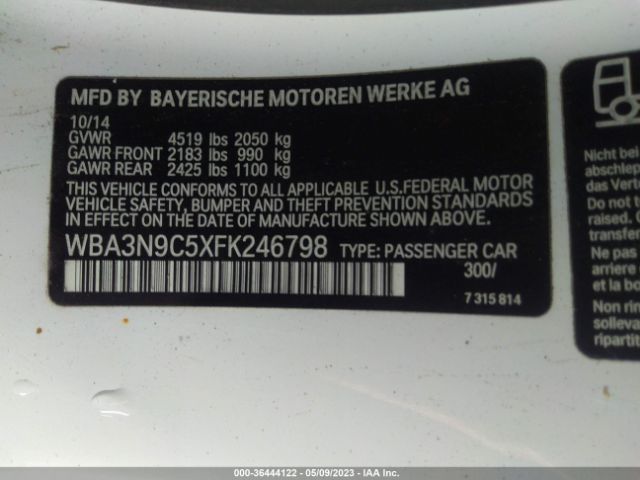 WBA3N9C5XFK246798 BMW 4 Series 428i Xdrive
