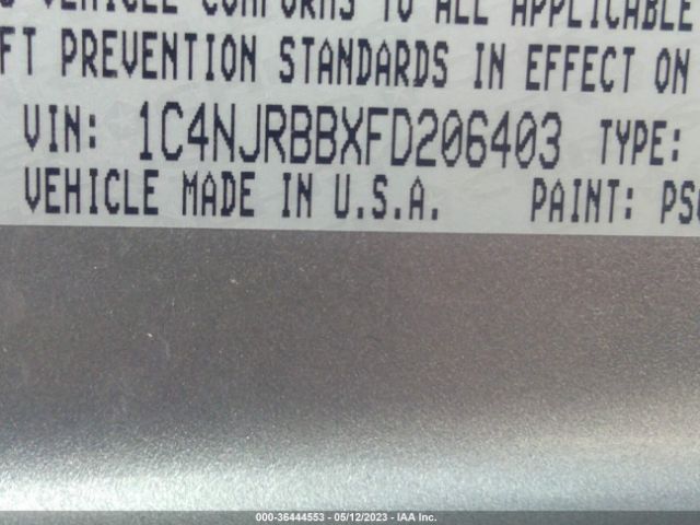 1C4NJRBBXFD206403 Jeep Patriot Sport
