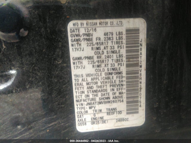 Nissan Rogue 2017 JN8AT2MV8HW260754 Image 23