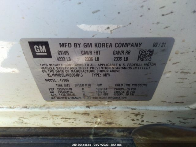 KL4MMDSL4NB064813 Buick Encore Gx Select